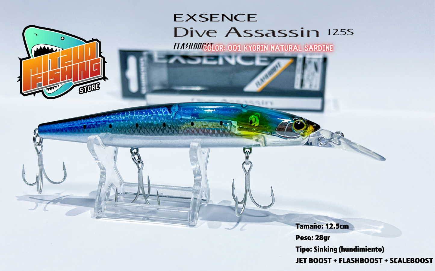 Señuelo SHIMANO Dive Assassin 125S Sinking 28gr