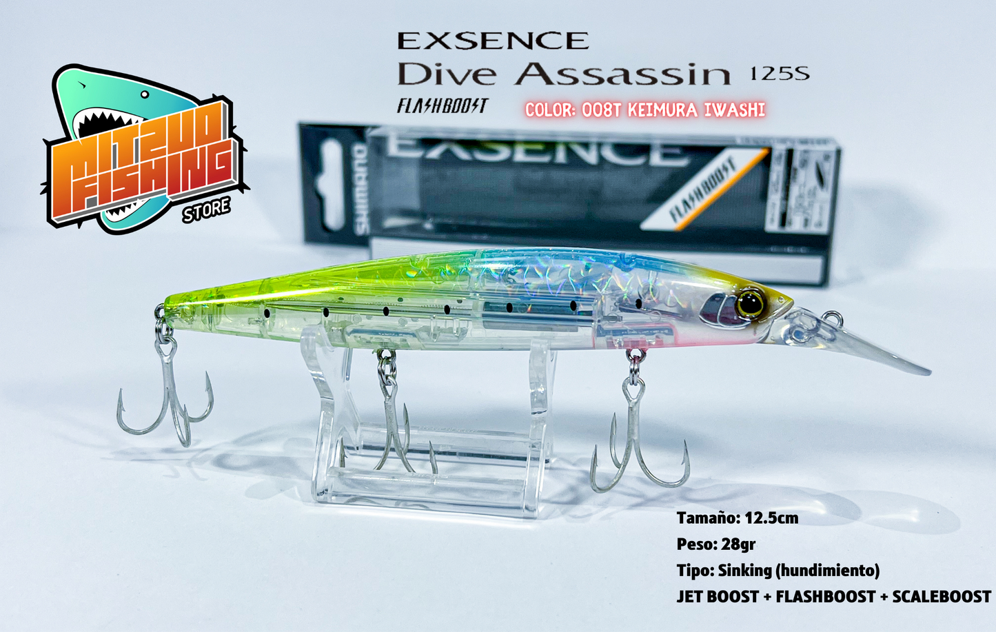 Señuelo SHIMANO Dive Assassin 125S Sinking 28gr