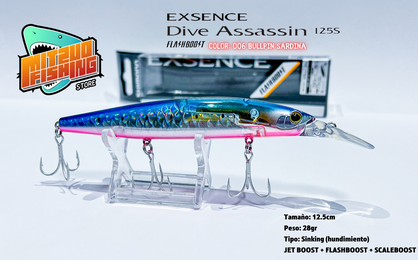 Señuelo SHIMANO Dive Assassin 125S Sinking 28gr